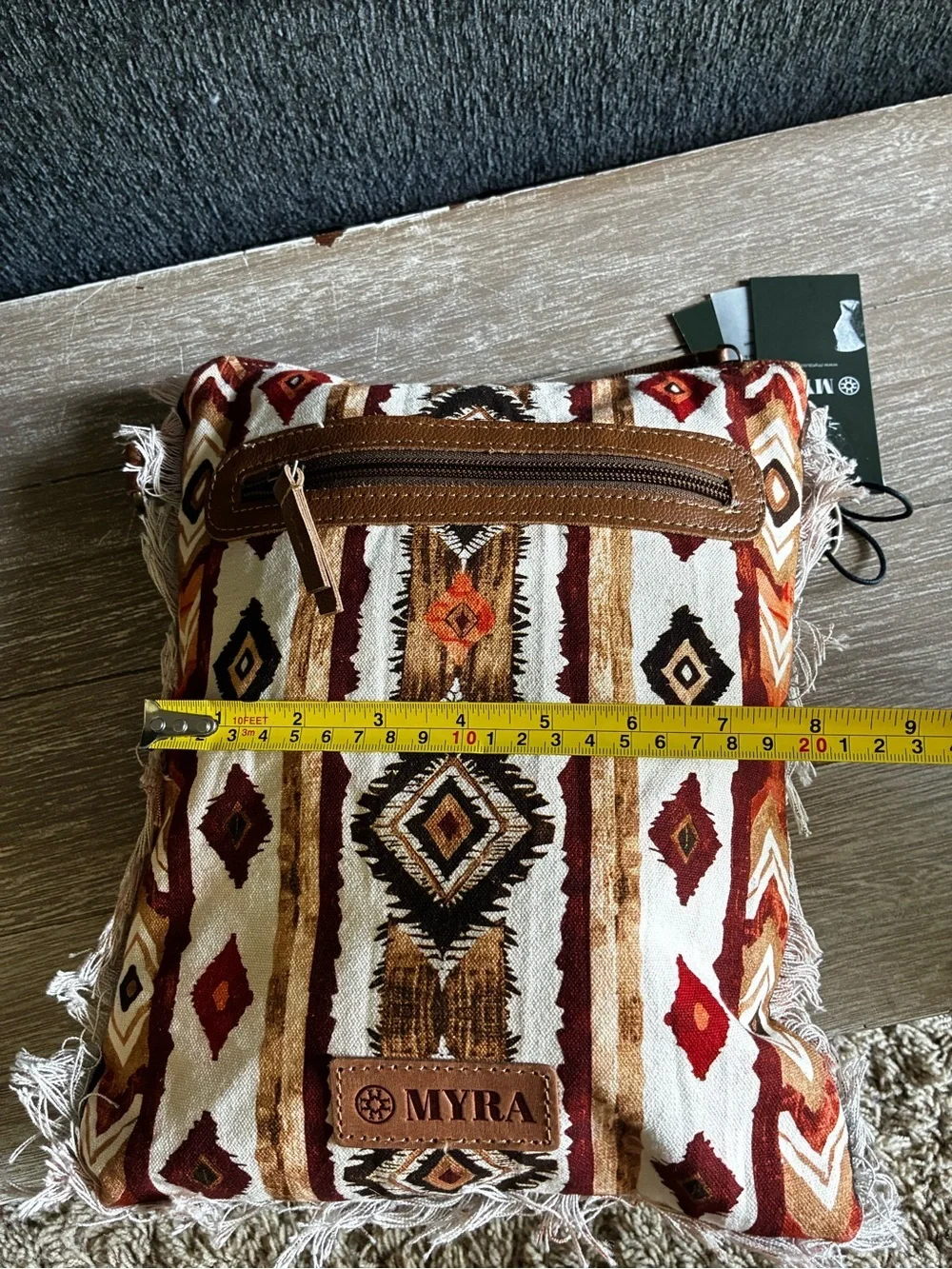 Myra Multicolor Boho Fringe Crossbody Bag - Beautiful Tapestry Crossbody Bag